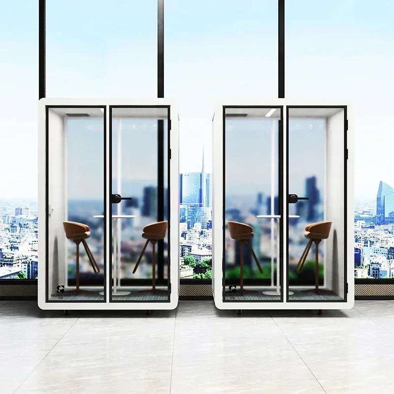 Soundproof Live Stream Recording Studio Mobile Detachable Silent Office Phone Booth Compartment for Home Piano Room