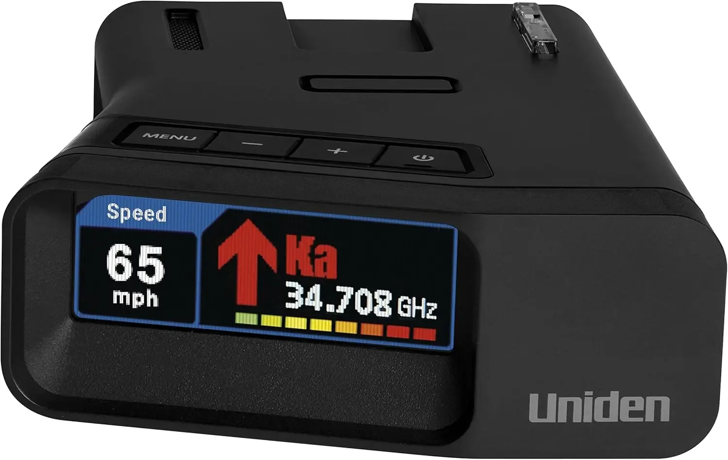 R7 EXTREME LONG RANGE Laser/Radar Detector, Built-in GPS, Real-Time Alerts, Dual-Antennas Front & Rear w/Directional Arrows