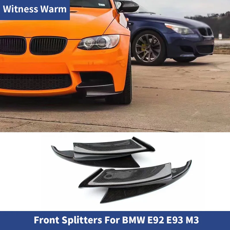 

Carbon Fiber Front Bumper Splitters Lips Apron Cupwings Winglets Aprons for Bmw 3 Series E90 E92 E93 M3 Only 2005 - 2012