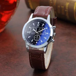 2024 New Waterproof MODIYA Blue Light Glass Decorative Three Eye Gift Watch Fashion Belt Watch Men's and Women's Watch