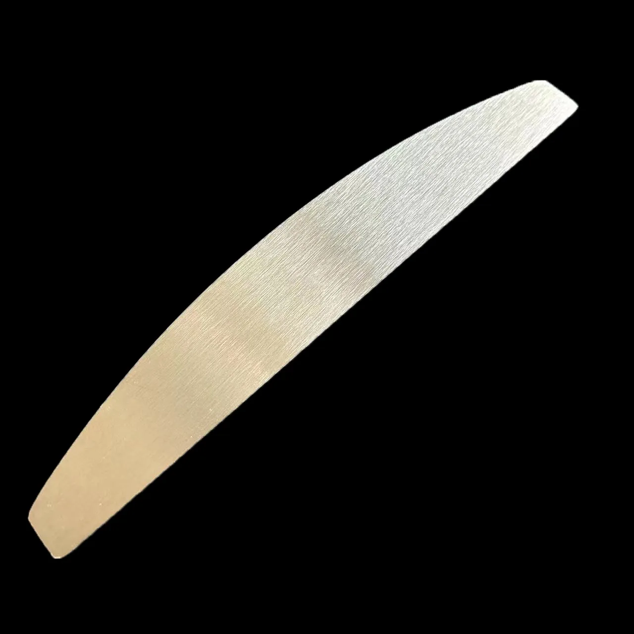 1 Pc Halfmoon Shape Metal Base Professional Nail File  Permanent  Metal Scraps  for Disposable Pads