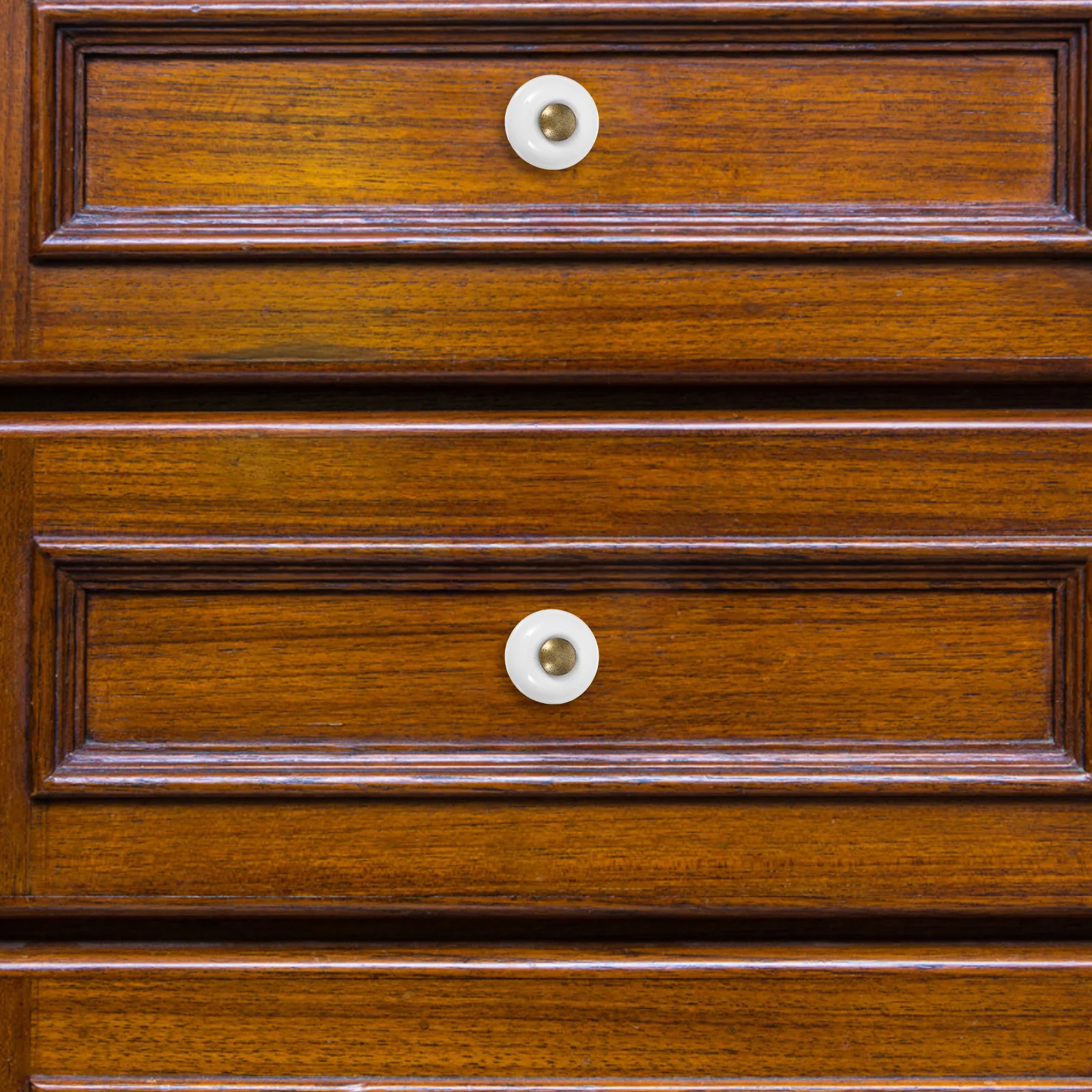 

12Pcs Vintage Ceramic Knobs Round Single Hole Cabinet Handles Decorative Furniture Pulls for Dresser Drawer Wardrobe