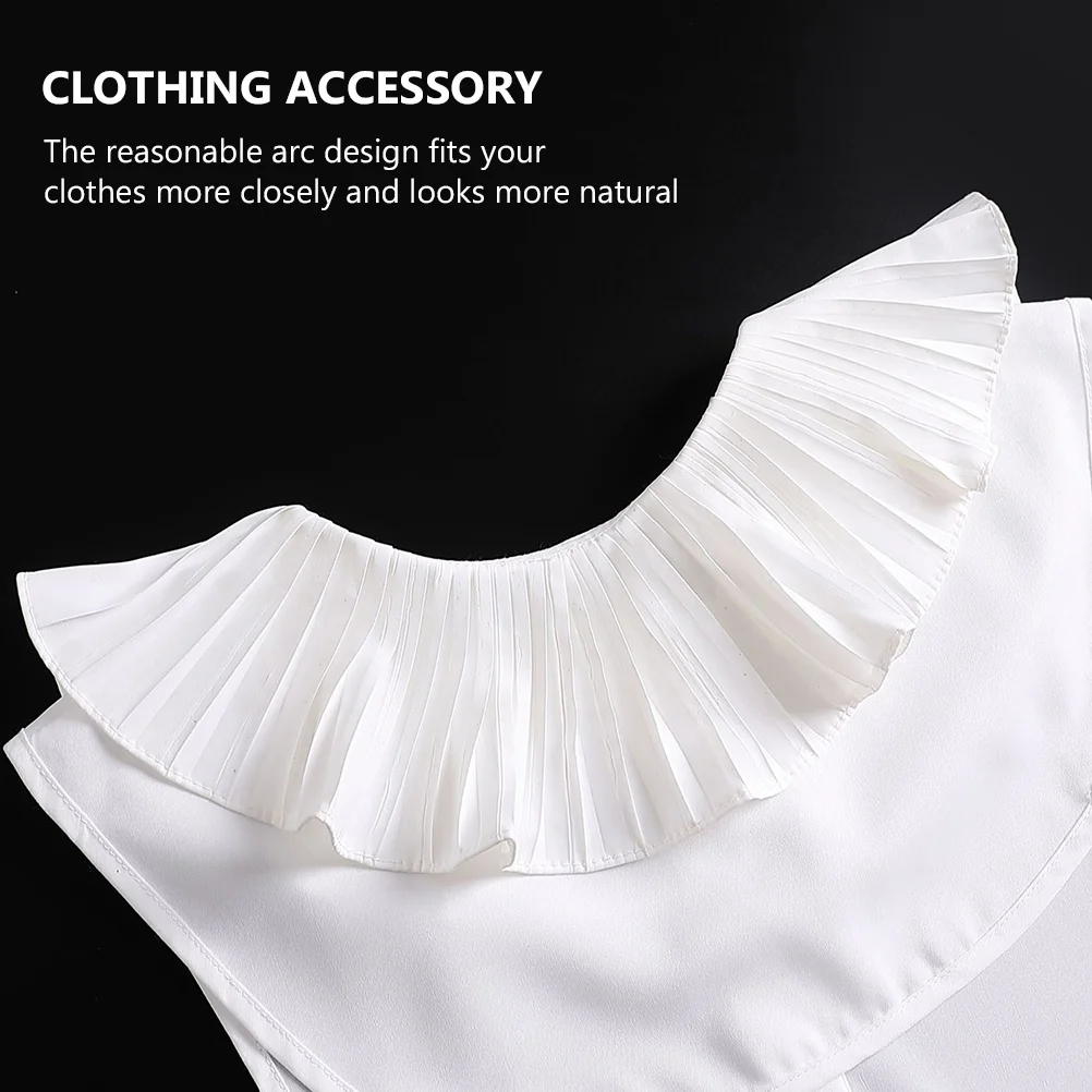 

1Pcs Fashion Lace Collar Chiffon Material Fake Collar Clothing Decoration Floral Lace Shawl Chiffon Shawl Clothing Accessory