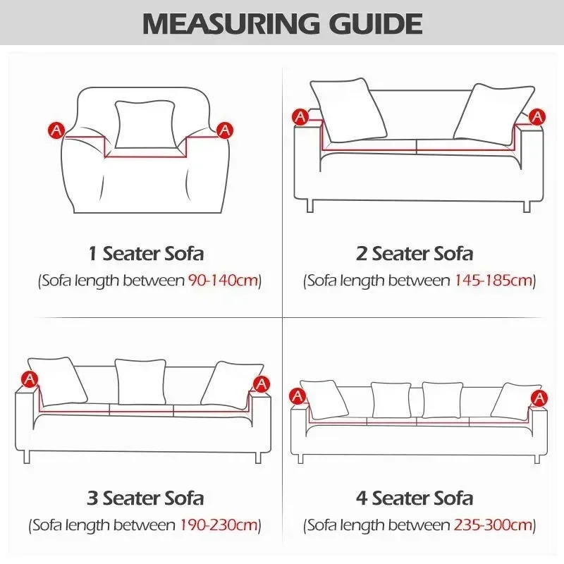 Seasons Elastic Double Armrest Skirt Sofa Cover 1/2/3/4 Sofa Covers Covers for Living Room Couch Fundas De Sofa  Couch Cover