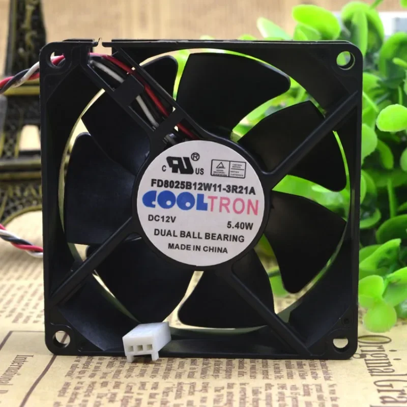 

Новый вентилятор для TRON FD8025B12W11-3R21A 8025, 8 см, 12 В, 5,4 Вт, серверный вентилятор 80*80*25 мм