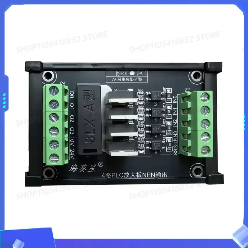 4 Channel PLC DC Signal Amplifier Board NPN PNP Optocoupler Isolation FET Module DIN Rail Mounting