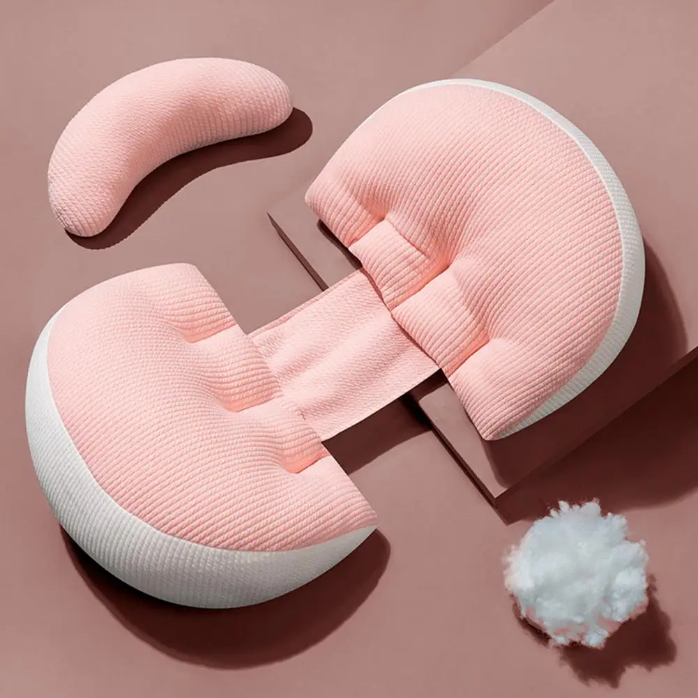 

Pregnancy Support Pillow Comfortable Pregnancy Pillow with Zipper Closure Double-sided Belly Back Support for Women Super Soft