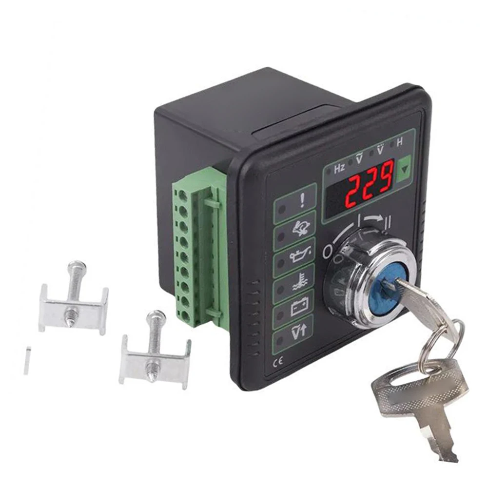 Manual Start Stop Generator Controller DC10G DC10K Compatible Panel with Multi-Function Monitoring and Alarm Protection Features