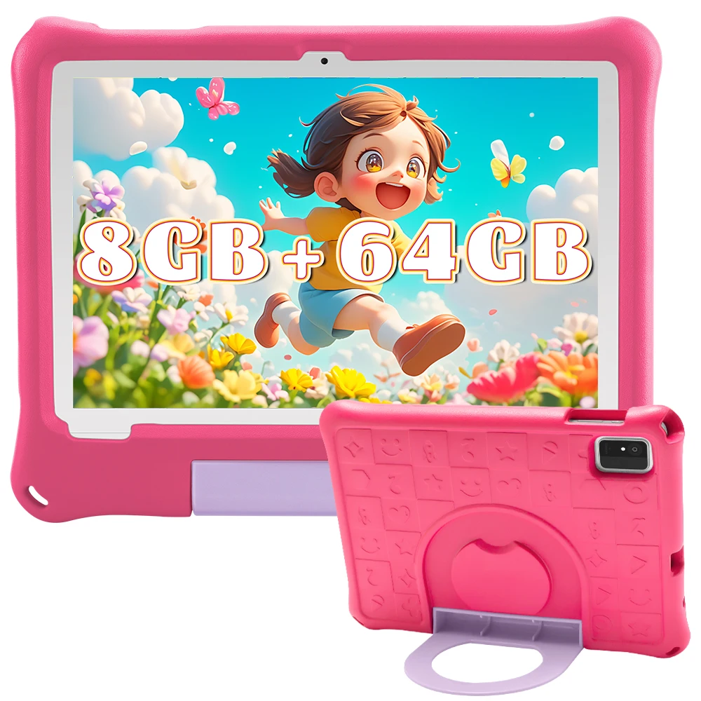 ANRY High Performance Children Android 15 Tablet 10 Inch Octa Core 8GB RAM 64GB ROM 5000mAh WiFi Bluetooth Multi-Language Tablet