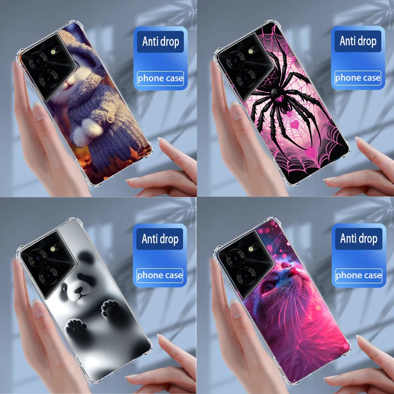 For Cases Tecno Pova 5 Pro Cover Soft Silicone transparent TPU Phone Case Coque Capa Bumper