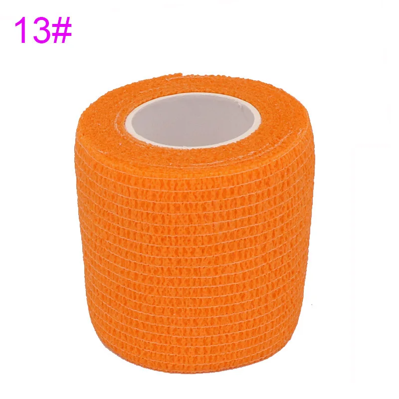 Orange Color Tattoo Bandage Anti-slip Athletic Nonwoven 1/6/12/24/32/48 pcs Disposable Waterproof Self-adhesive Elastic Bandage