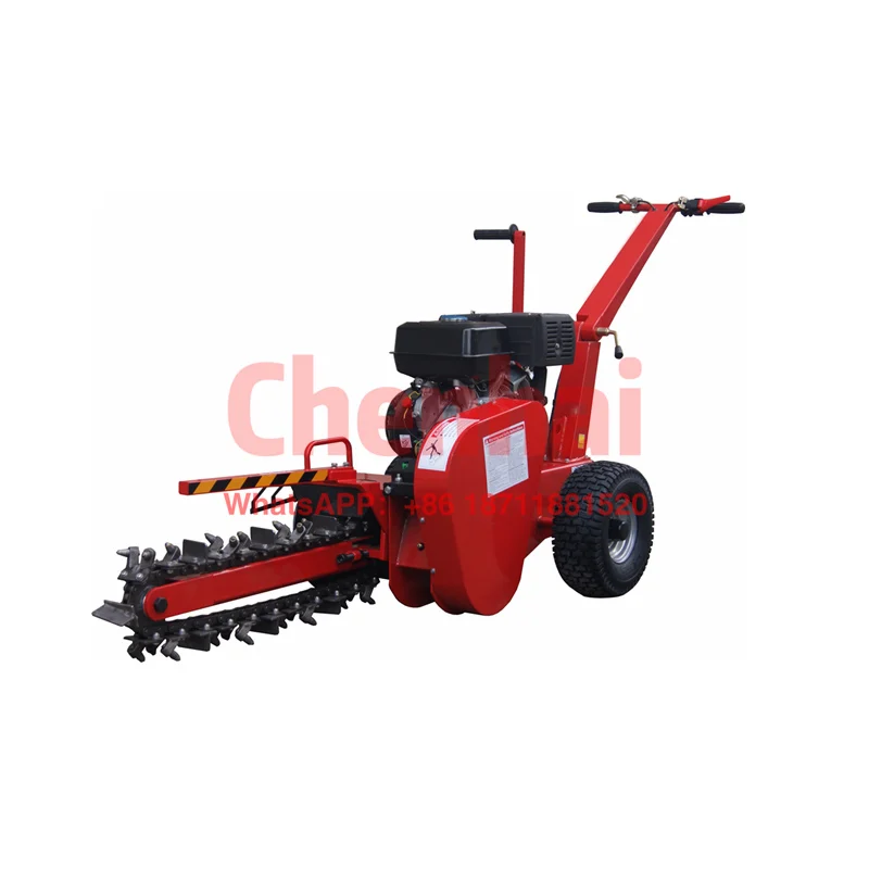 mini tractor chain trencher for cable laying