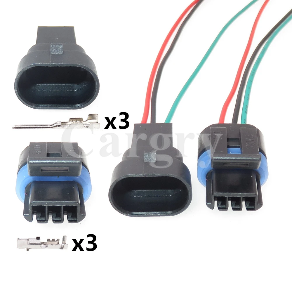 

1 Set 3P 12162280 12162182 12162185 Car Electric Male Plug Female Socket AC Assembly Auto Replacement Connector Accessories