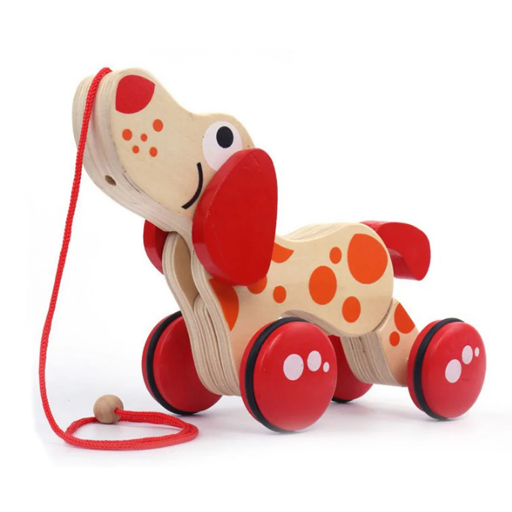 Brinquedos De Cão De Bambu De Crocodilo De Madeira Puxar, Brinquedos De Madeira Infantil, Baby Walk