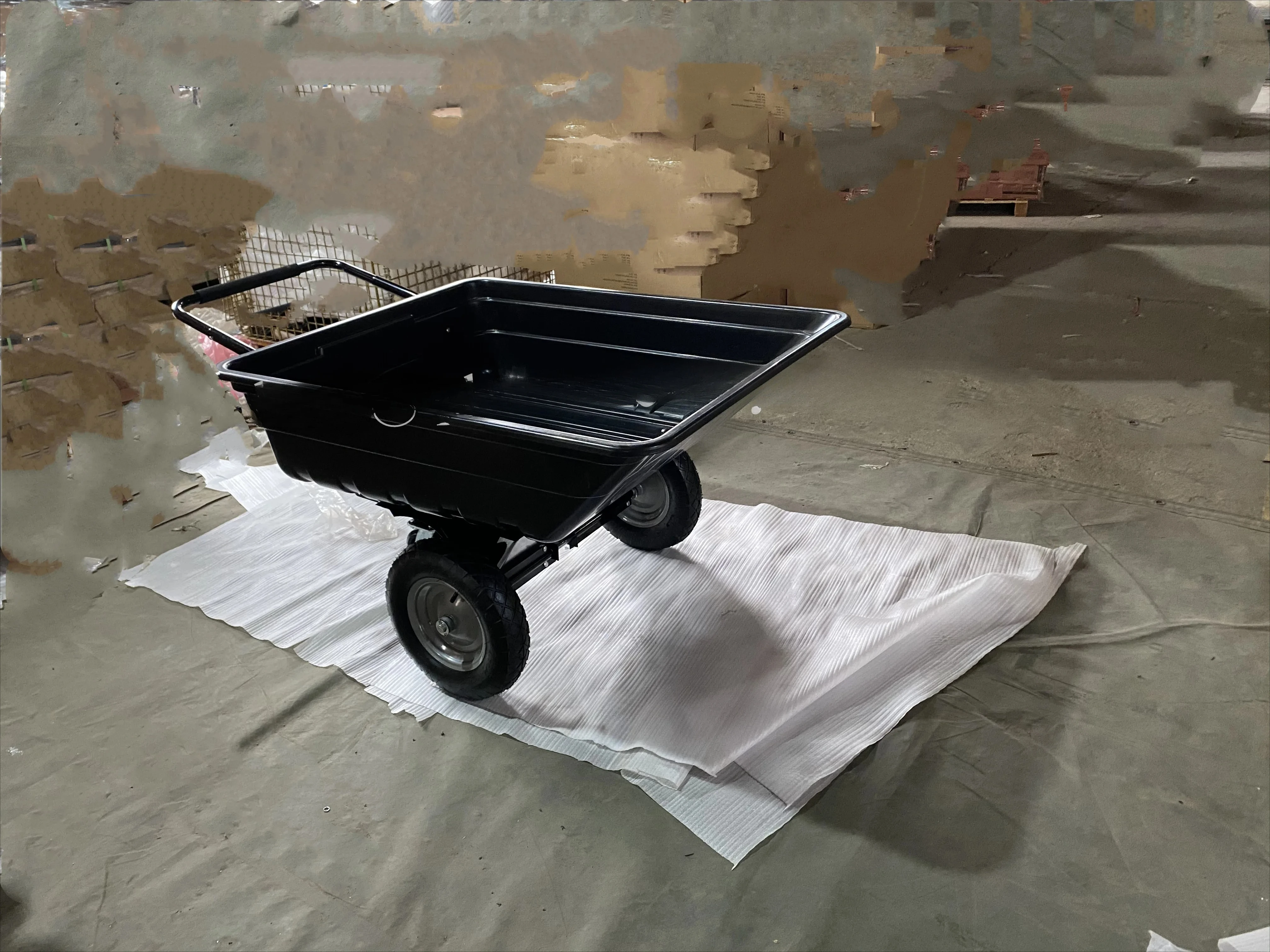 Garden Transportation Tow Tipping Quad Farm Horses Heavy Duty Tractor Dump Utility Cart ATV Trailer