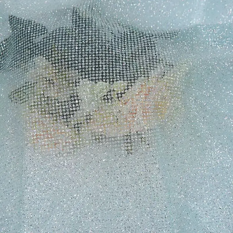 Glitter Sequin Mesh Fabric for - огляд і ціна Crystal Mesh Fabric