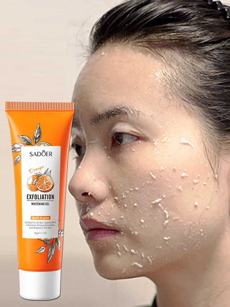 Gel exfoliant Orange pour le visage, gommage hydratant, nourrissant, réparateur, élimination des points noirs, nettoyant pour le visage, cosmétiques coréens