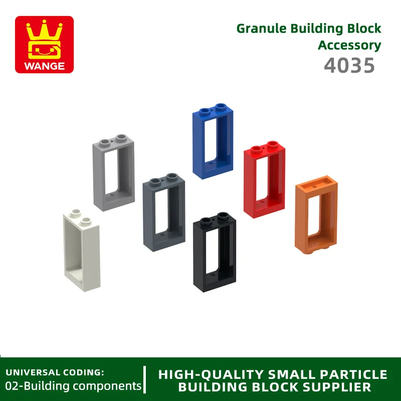 20Pcs/lot 4035 1x2x3 Flat Front Window Building Blocks Moc Accessories Compatible with Bricks Toys For Children Gift Box