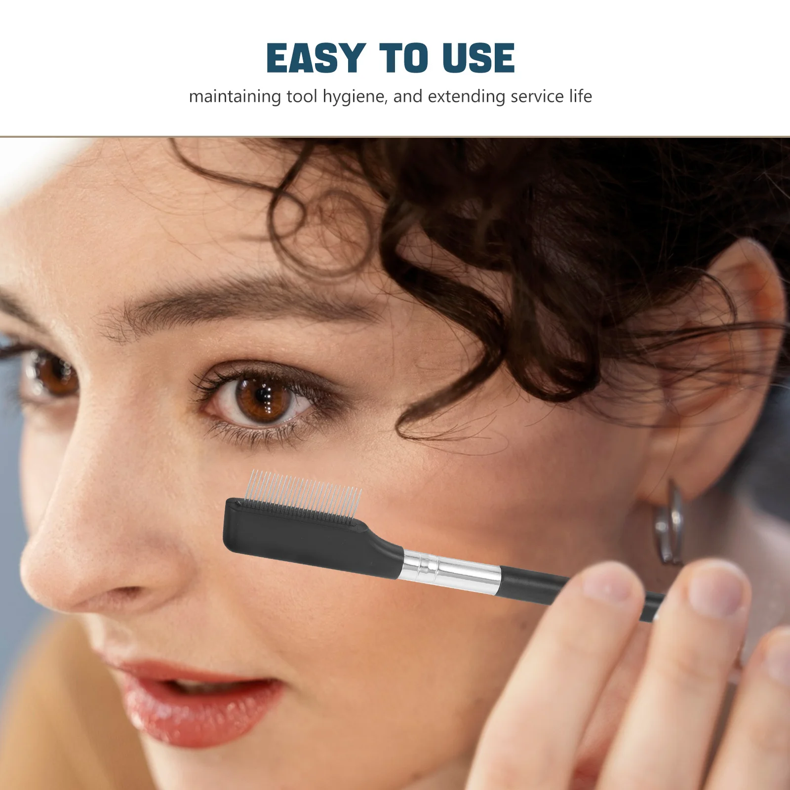 Peigne à cils en métal, séparateur de style de sourcils, conception de dents fines, accessoire de maquillage professionnel, séparateur de peigne à cils 6 pièces