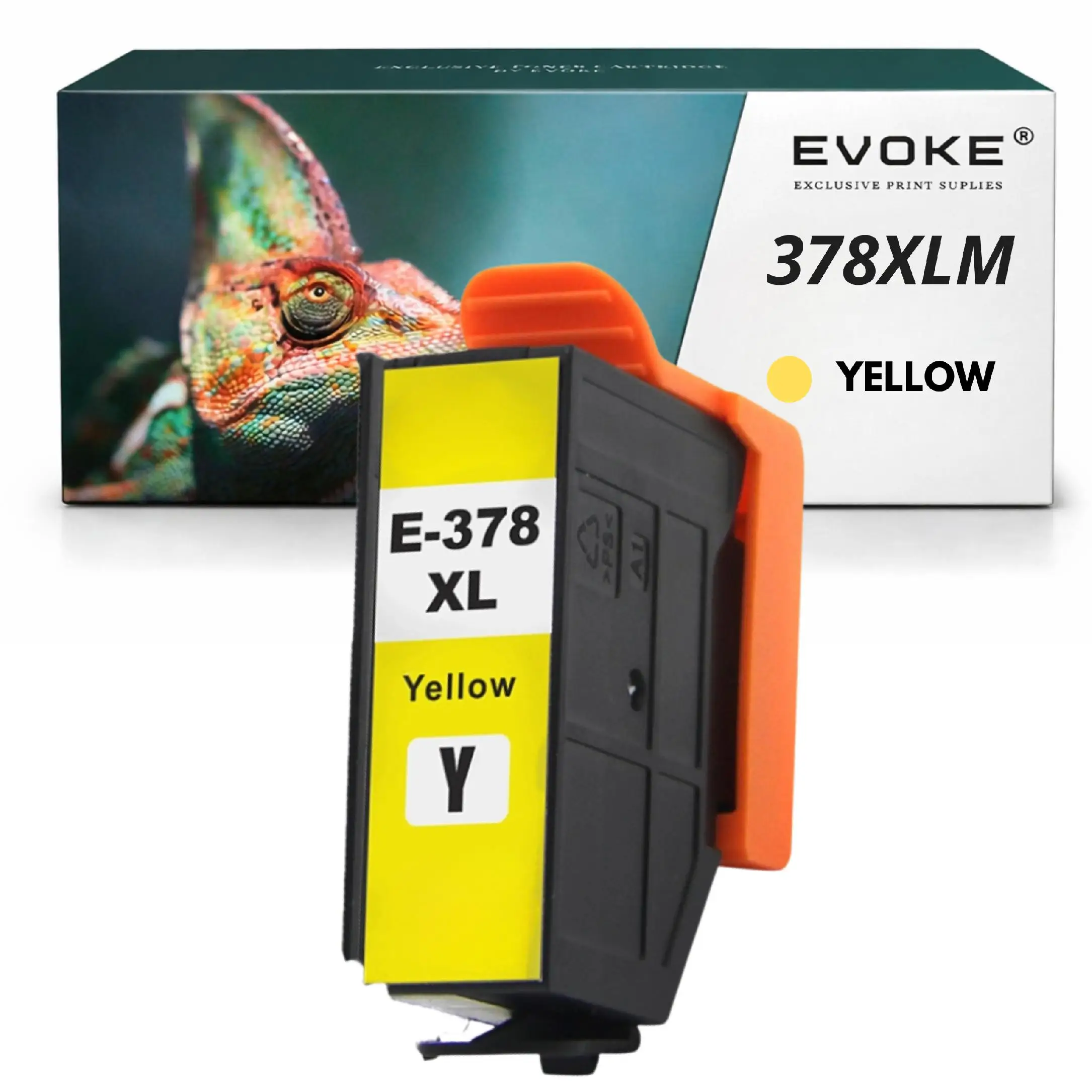 Evoke Compatibele Inkt voor Epson 378 XL 378XL T3794 T-3794 Geel Xp-15000 Exp Photo Xp-8505 8500