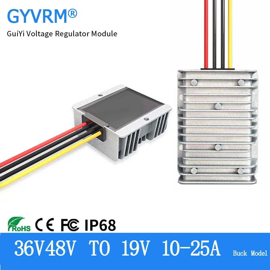 DC-DC Step Down 48V to 19V 10A 15A 20A Buck Model Input Voltage Supports 30-60V Output 19V for Notebook Modification
