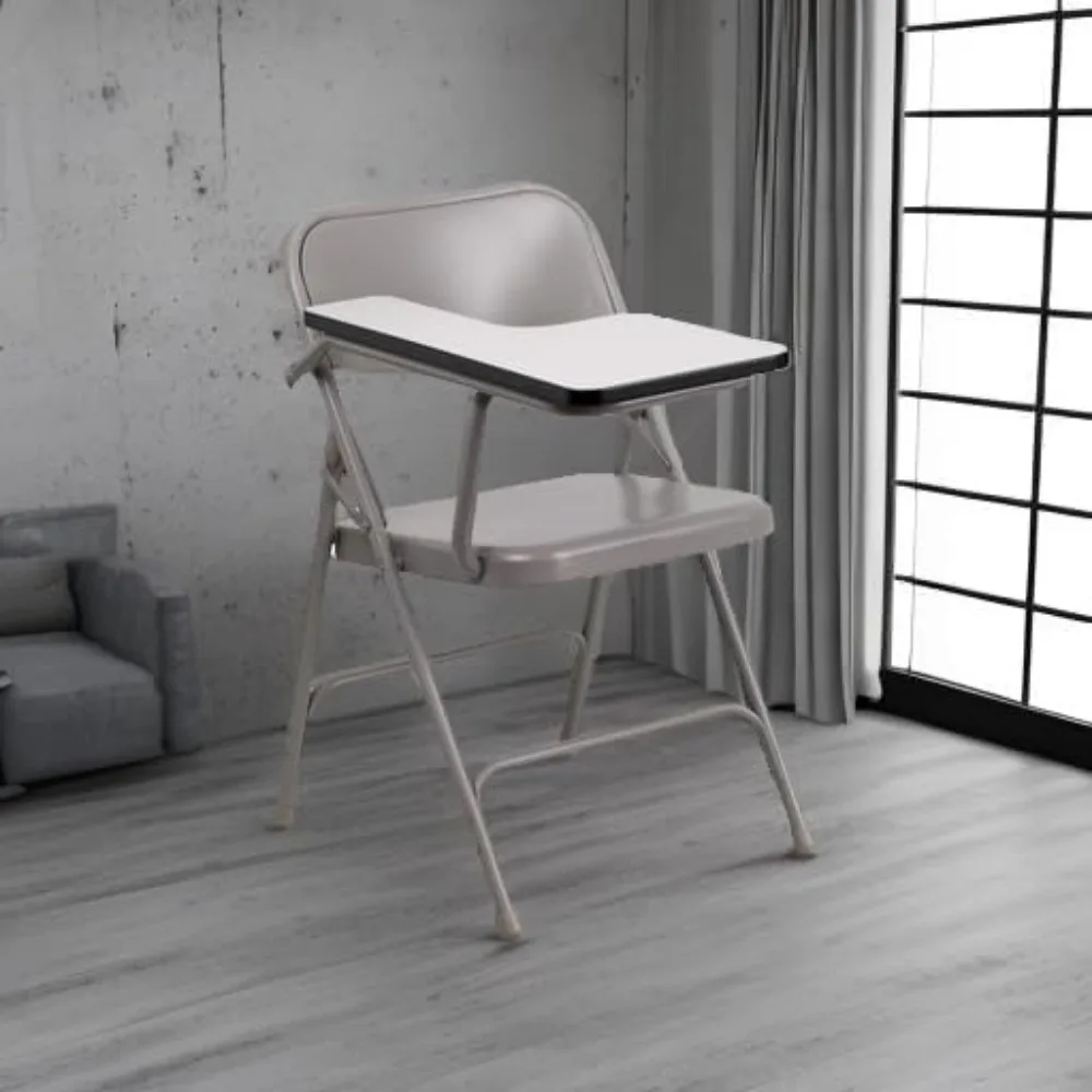 Ralph Premium-Klappstuhl aus Stahl mit Rechtshand-Tablet-Arm