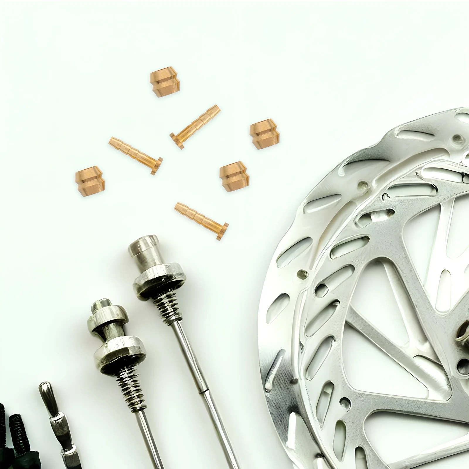 

10 set Bicycle Brake Hose Olive Hydraulic Disc Connector Insert Copper Oil Needle Head For Mountain Bike Repair Durable Reliable