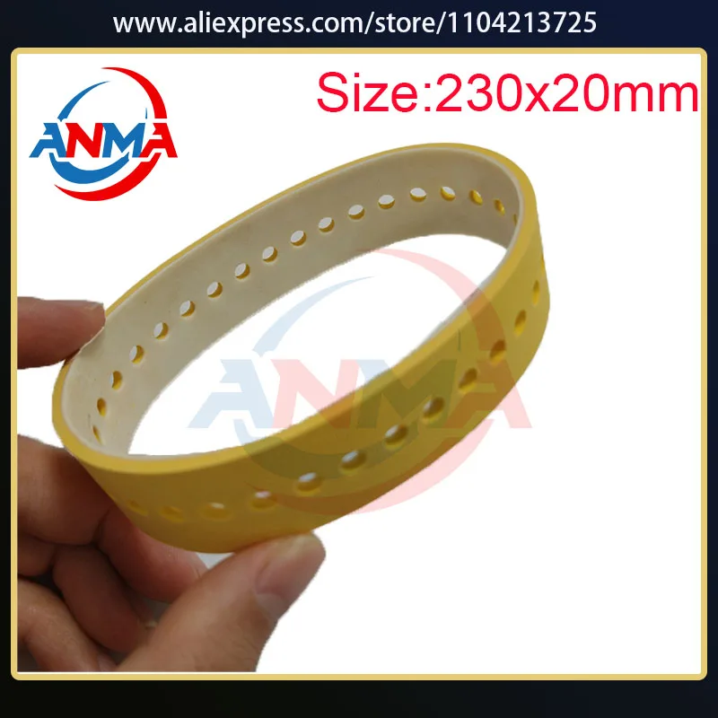 

2Pieces High Quality M2.015.878 NV.201.060 SM52 SM74 SM102 Yellow Belt 230x20mm For Printing Machine Parts Suction Tape Belt