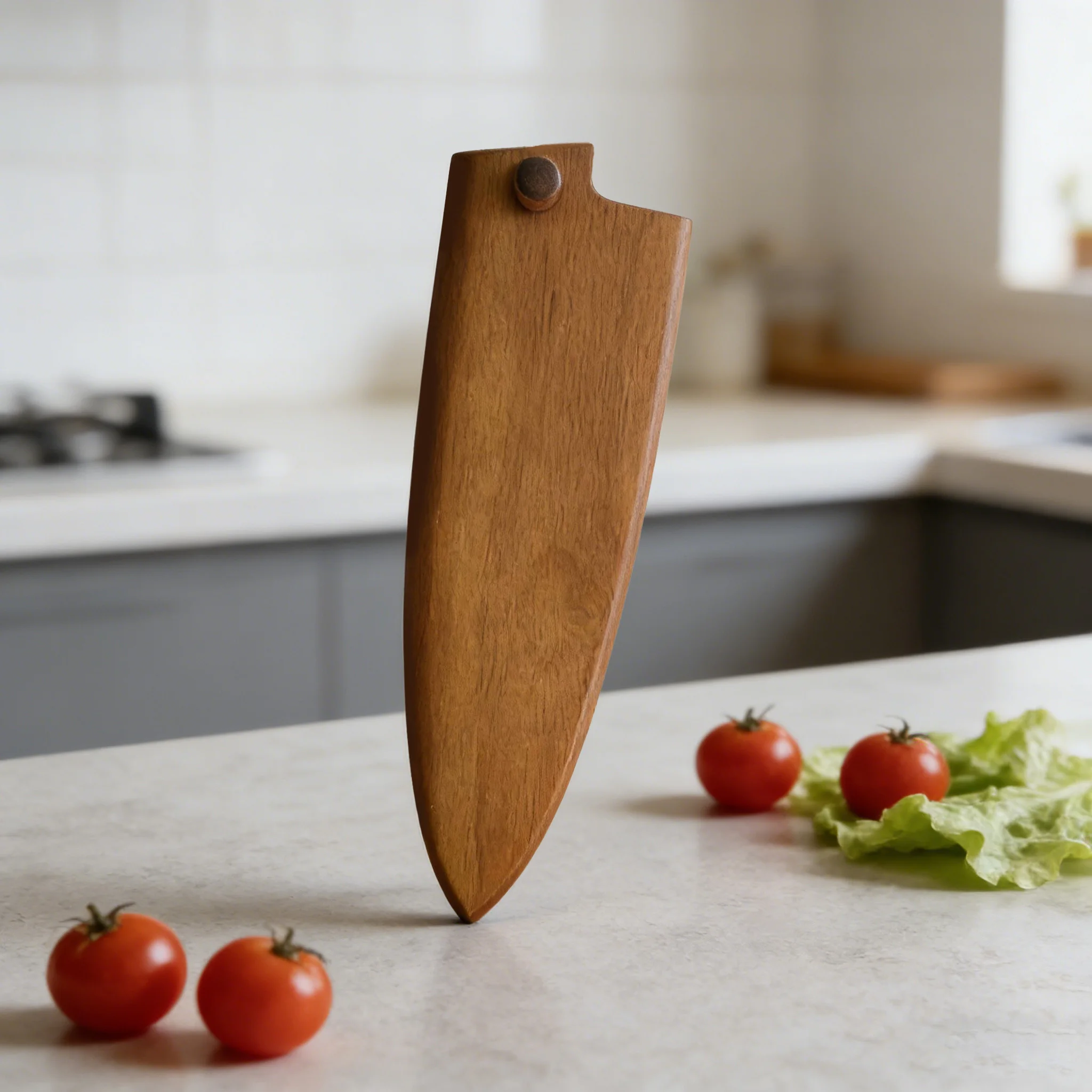 Walnut Wooden Knife Sheath Wooden Blade Protector Knife Sheath Special Knife Protection Kitchen Accessories Kitchen Stuff