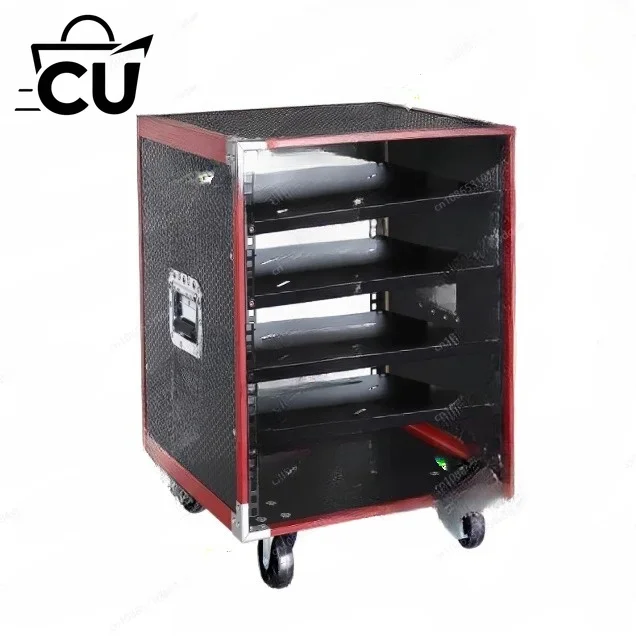 12U Mobile Performance Amplifier Cabinet | Integrated Outdoor Mobile Audio Rack | Wheeled Portable Equipment Case