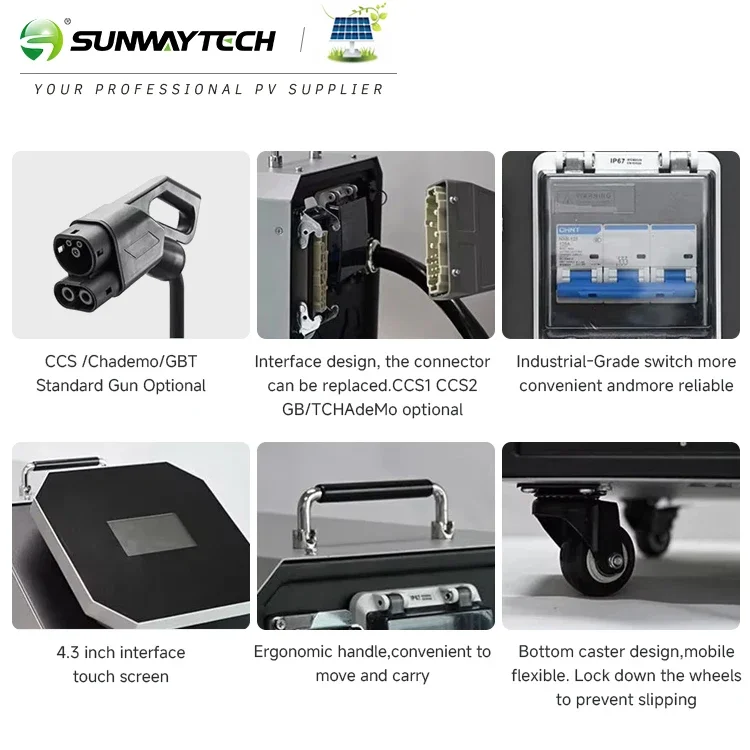 EV Charge Solution DC 7KW 15KW 20KW 30KW 40KW Charging Station For Electric Car Fast EV Charger Floor Standing