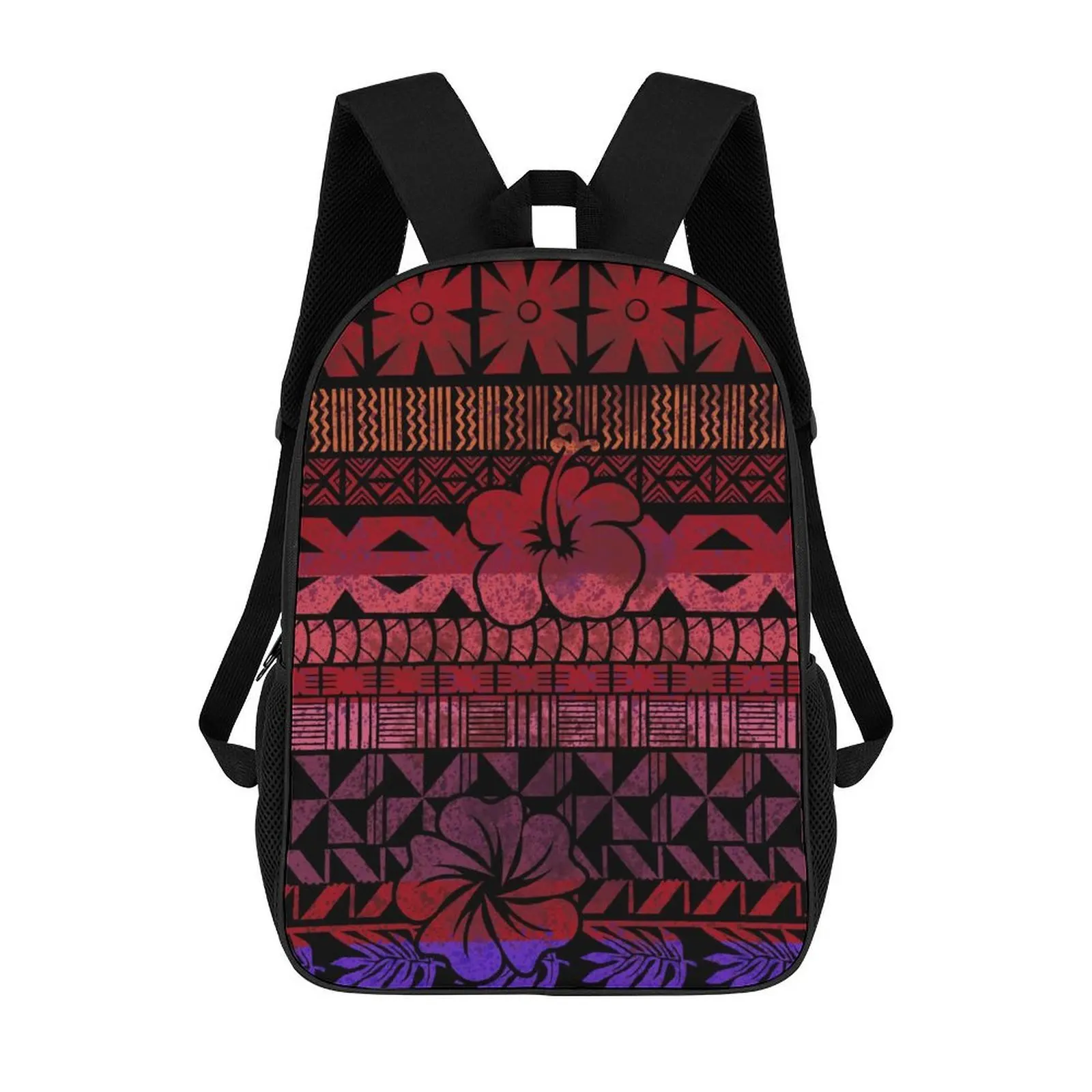 حقيبة ظهر للكمبيوتر المحمول ذات سعة كبيرة عالية الجودة حقيبة مدرسية للشباب البولينيزية تخصيص نمط حقيبة الظهر لموسم العودة إلى المدرسة #1