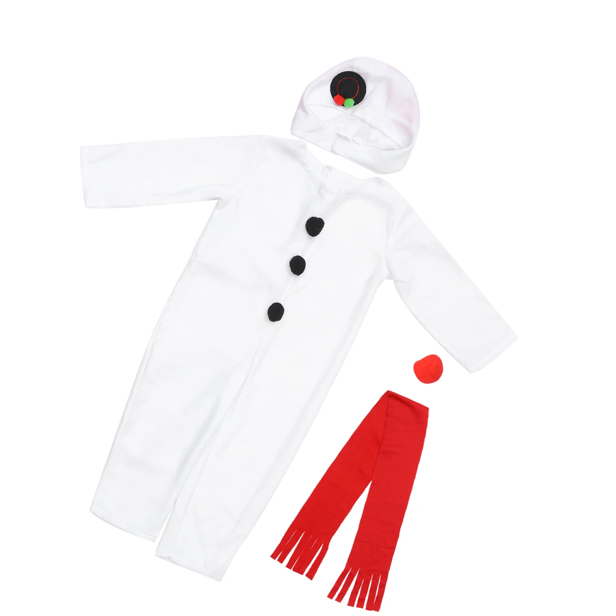 

4 PCS Snowman Dress Costumes for Boys Outfit Inflatable Christmas Clothes Kids Cosplay Jumpsuit Children Clothing