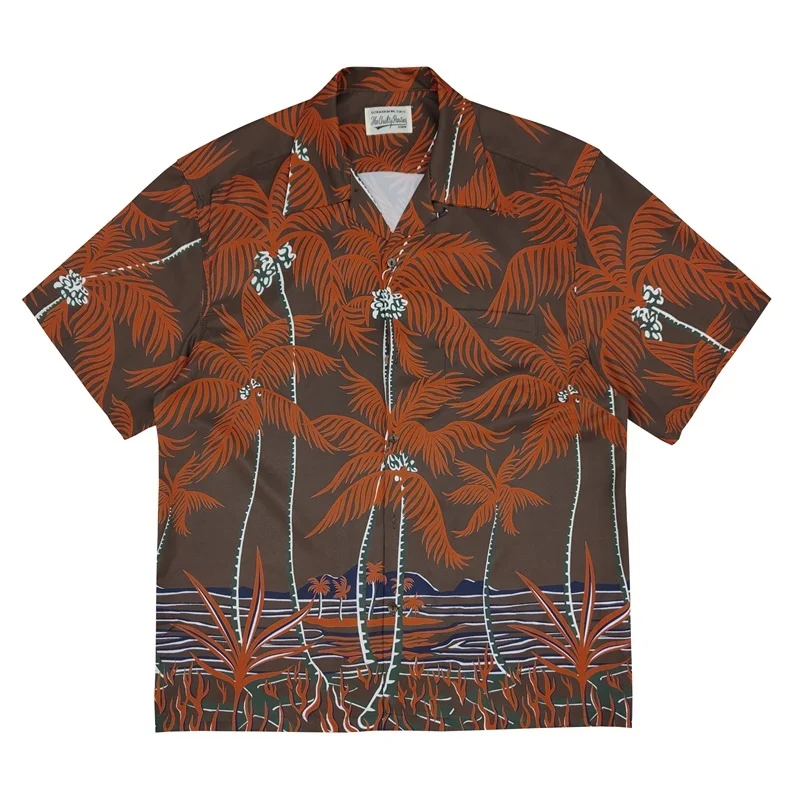 WACKO MARIA Palm Tree Heavenly Tokyo Hawaii Holiday Beach Mens Womens Japanese Short Sleeve Shirt