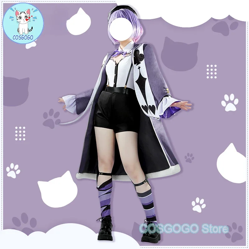 COSGOGO [Customized] Hololive VTube Nekomata Okayu Cosplay Costume Halloween Outfits Women New Suit Uniform