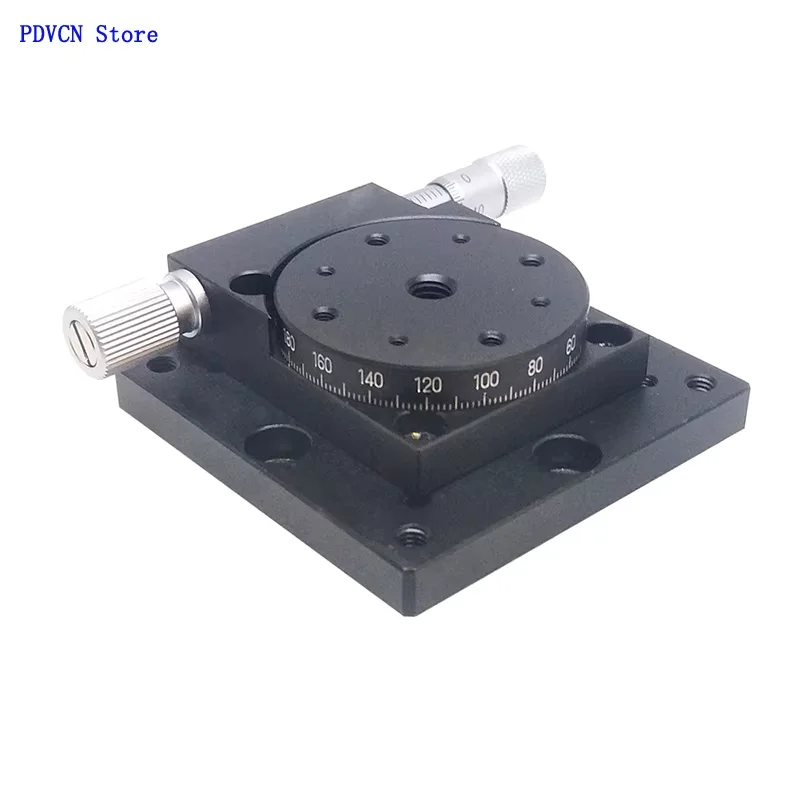 Plate-forme rotative à réglage fin grossier, étapes de rotation manuelles