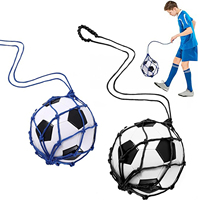 Football Kick Trainer,Soccer Ball Net KICKER,Solo Practice Ball Holder Bag Juggling Trainer for Boys Beginners Control Skills