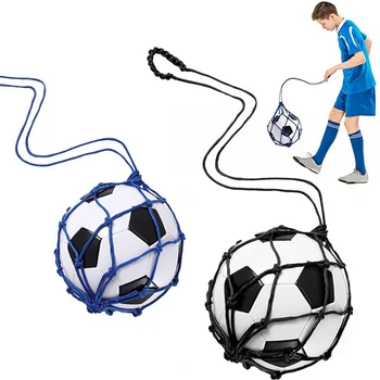 Fußball-Kick-Trainer, Fußball-Netz-KICKER, Solo-Übungsball-Halter, Tasche, Jongliertrainer für Jungen, Anfänger, Kontrollfähigkeiten