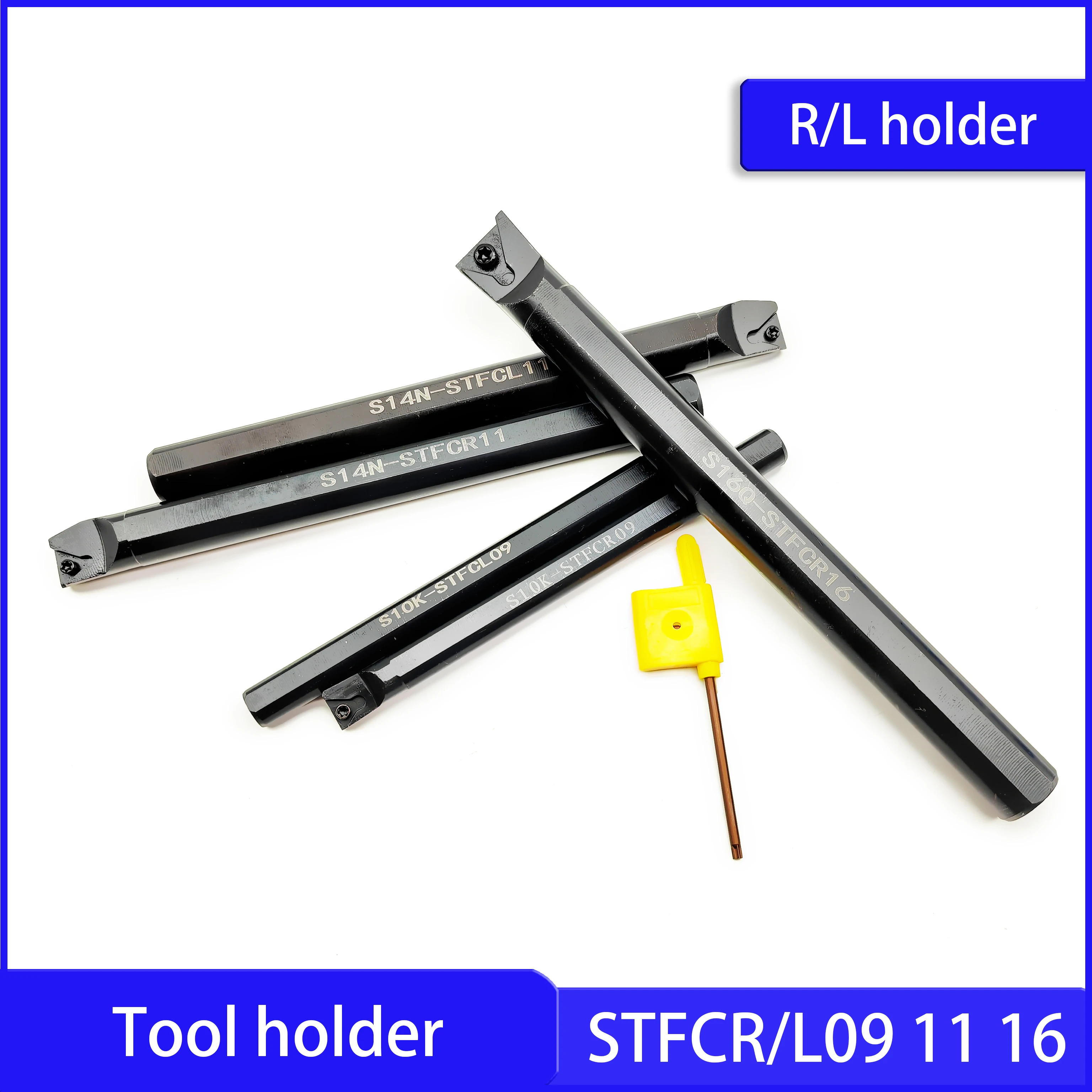 CNC machine tool holder STFCR STFCL 09 11 16 is suitable for TCMT TCGT TCGW 0902 1102 16T3 tool inner round tool holder