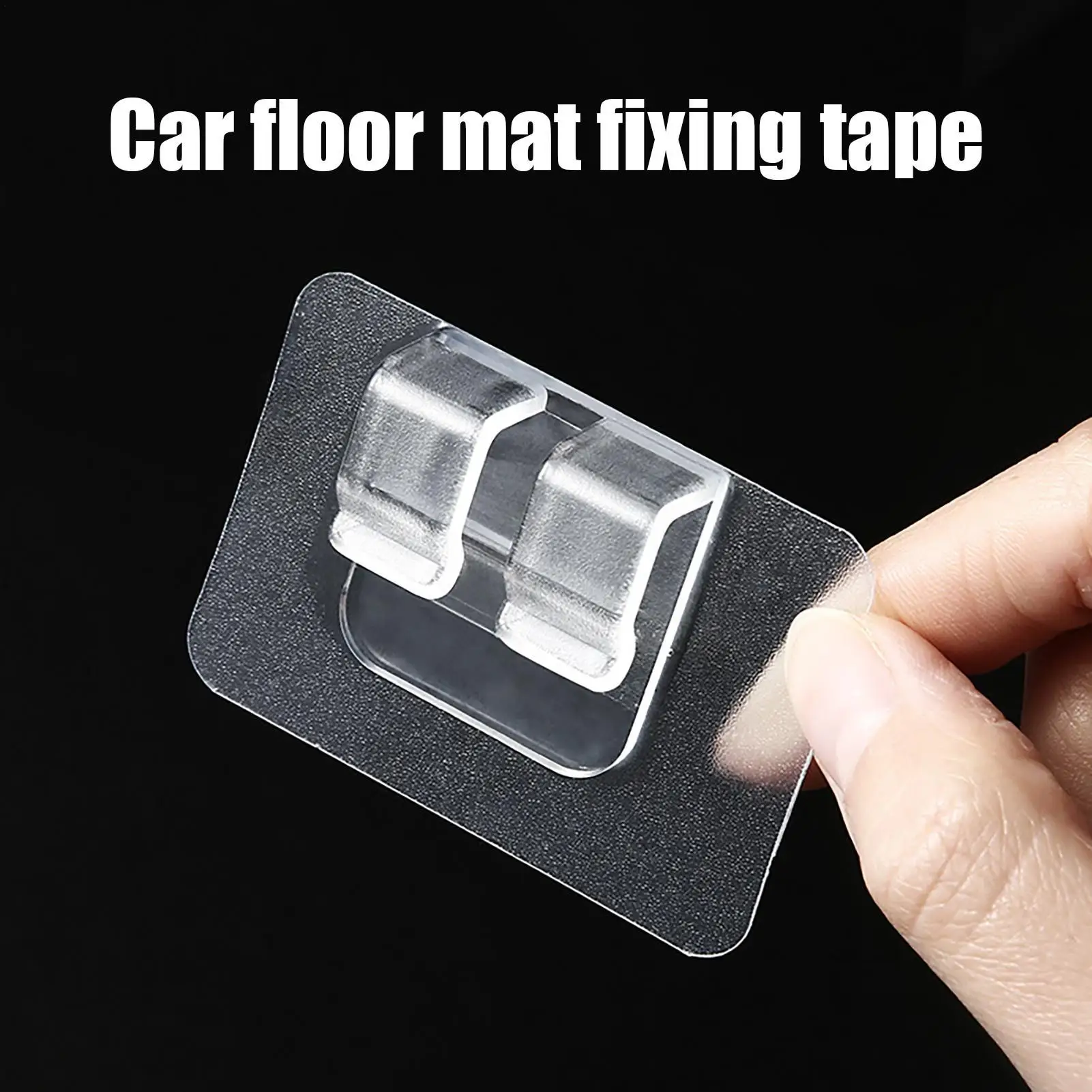 

Car Floor Mat Clips Self Adhesive Invisible Non-Slip Carpet Clips Universal Mat Fasteners For Prevent Displacement Portable