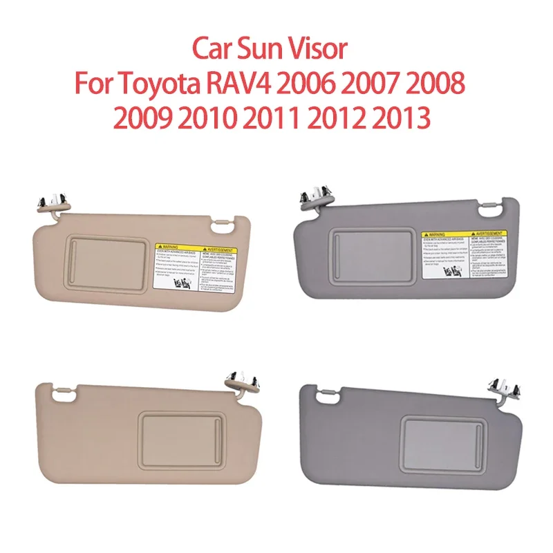 Pare-soleil de voiture pour Toyota RAV4, 2006, 2007, 2008, 2009, 2010, 2011, 2012, 2013, beige, gris, magasins, côté droit, côté conducteur, côté passager
