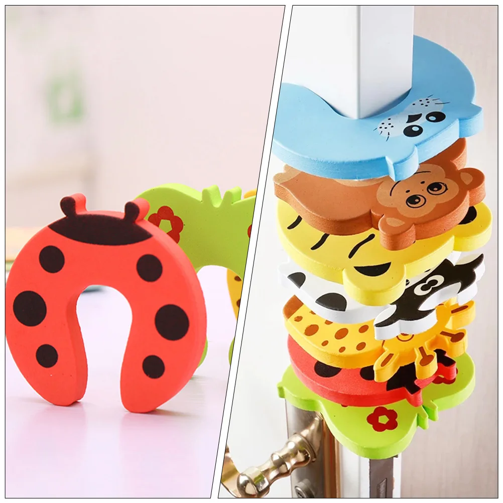 

20Pcs Cartoon Animal Door Stopper Baby Finger Protector Anti Pinch Soft Door Holder Home Safety Clip Anti Collision Guard