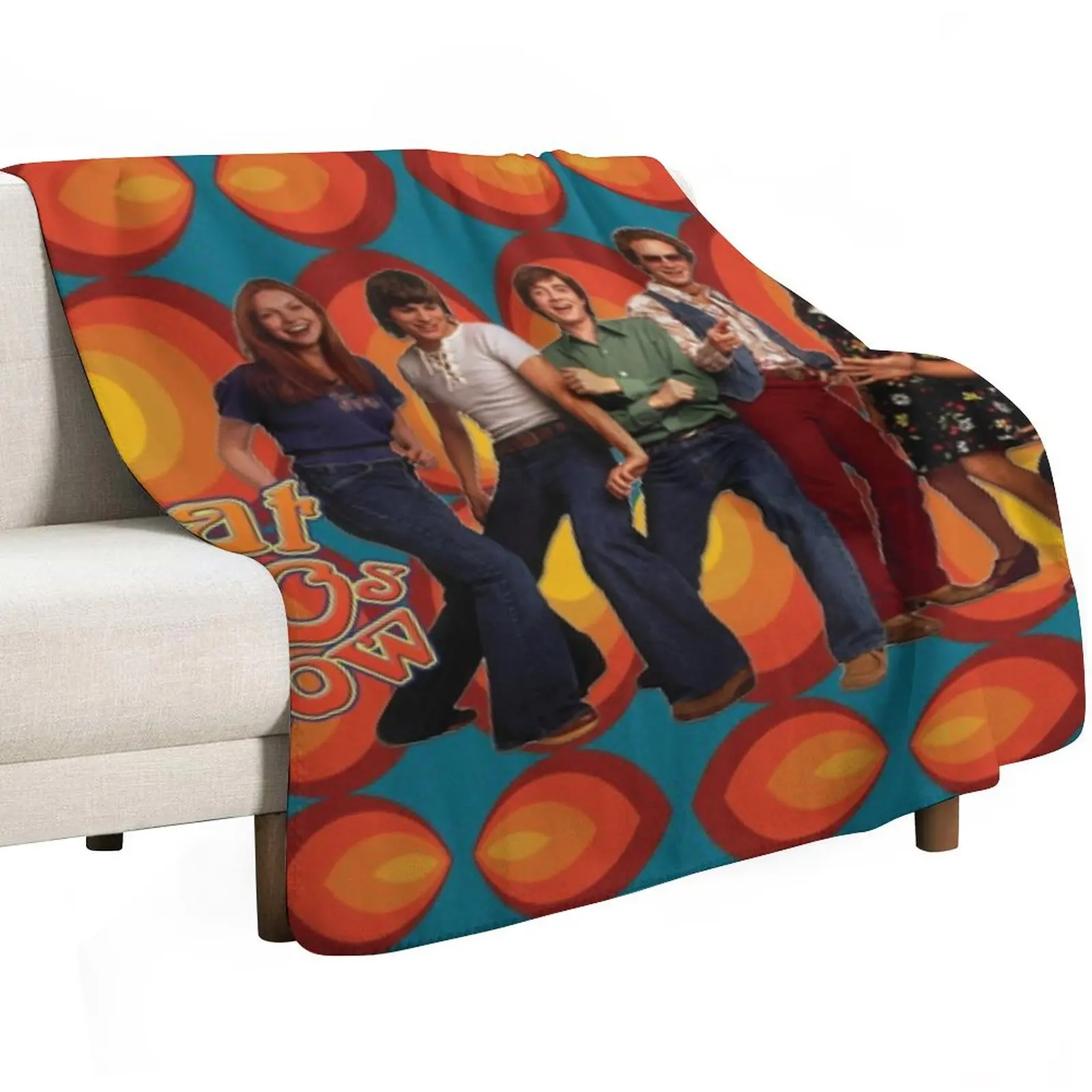 That 70s Show Circles Promo Throw Blanket Luxury Brand Hair Moving Cute Plaid Bed Fashionable For Baby Blankets