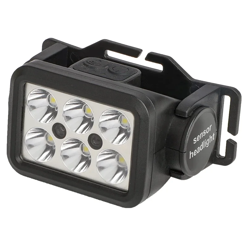 Farol LED poderoso portátil, USB recarregável, Hunting Farol, Waterproof Head Torch
