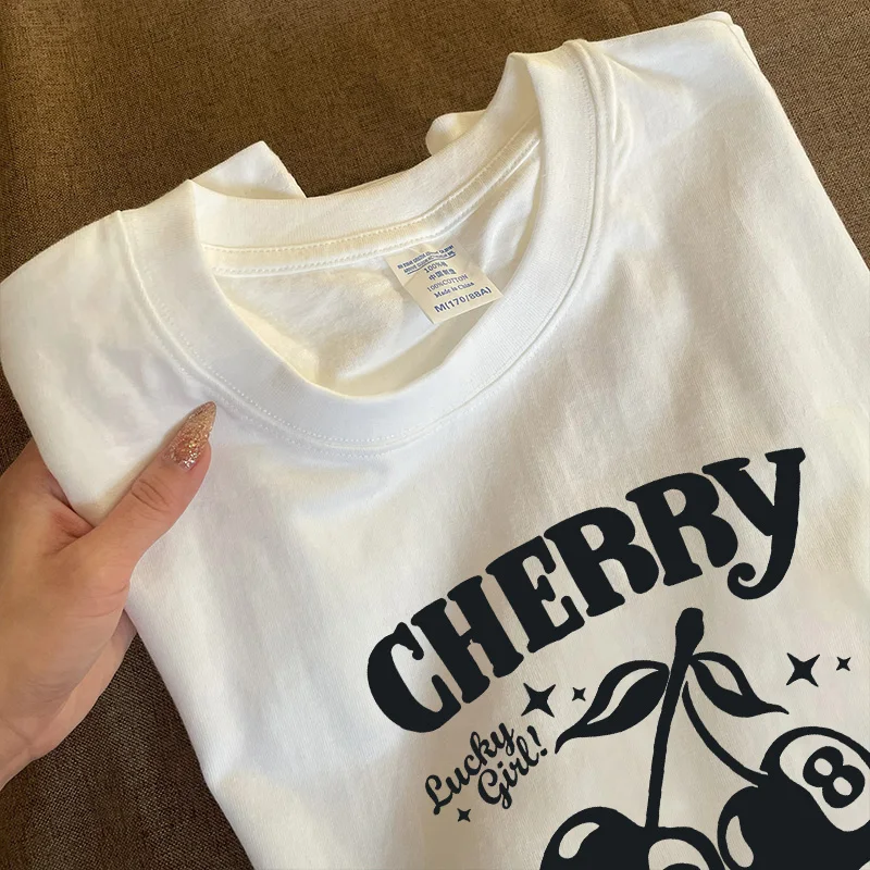 Heavyweight Pure Cotton Long Sleeve T-Shirt Unisex Vintage Style Streetwear Versatile 310gmao Xiaocheng Story Multi-Design