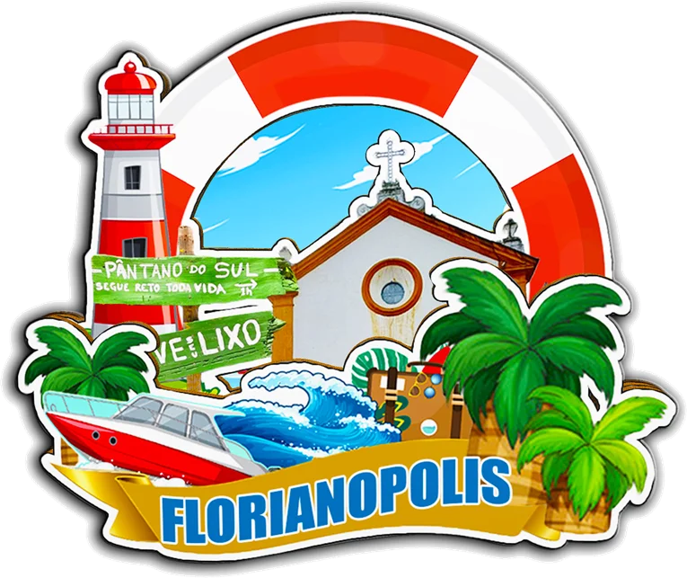 مغناطيس ديكور لـ Florianopolis Manaus Salvador Recife Sao Paulo Rio de Janeiro البرازيل مدينة معلم هدايا تذكارية فريدة من نوعها