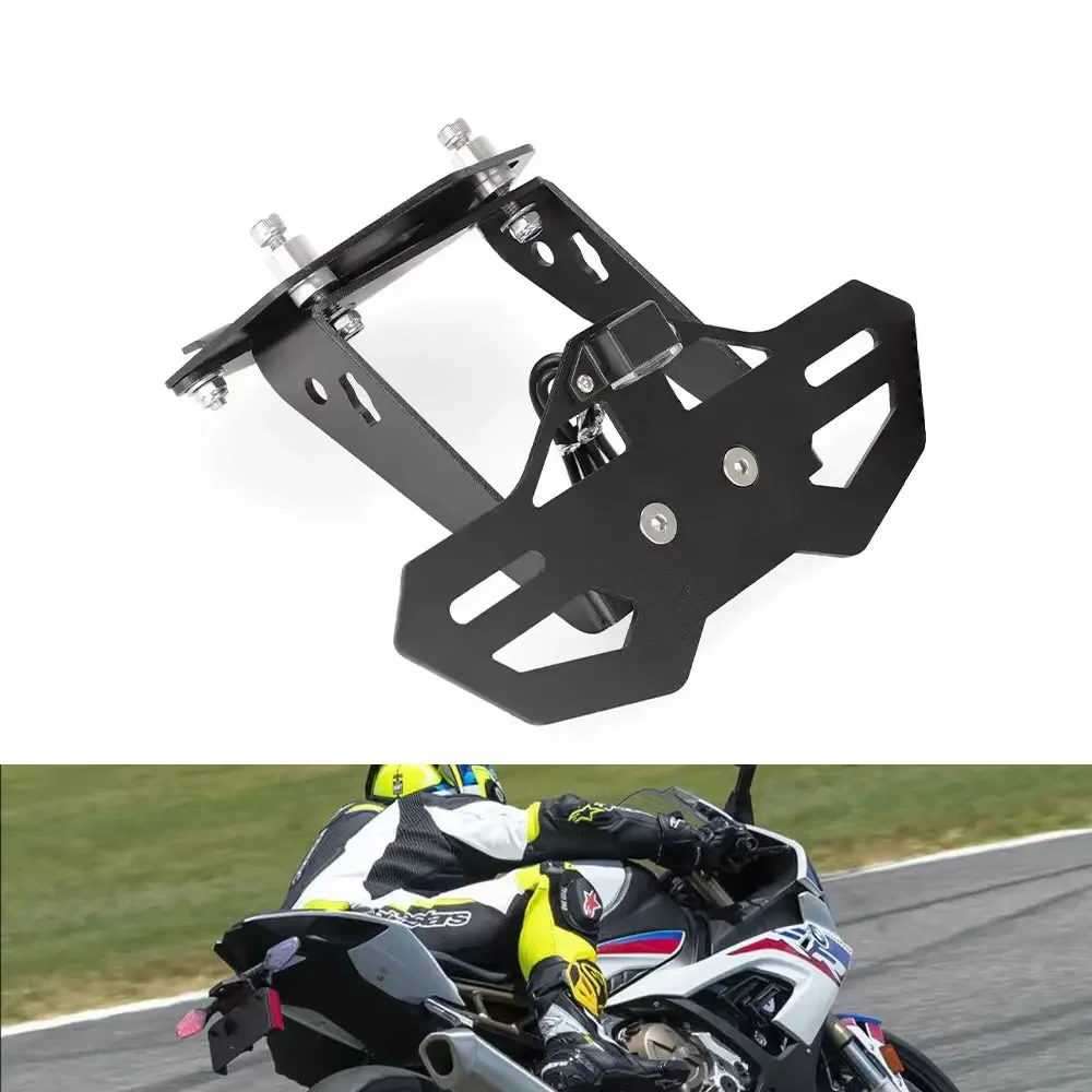 

For BMW S1000RR M1000RR S1000R 2019-2021 2022 2023 Motorcycle License Plate Holder Accessories Tail Tidy Fender Eliminator LED