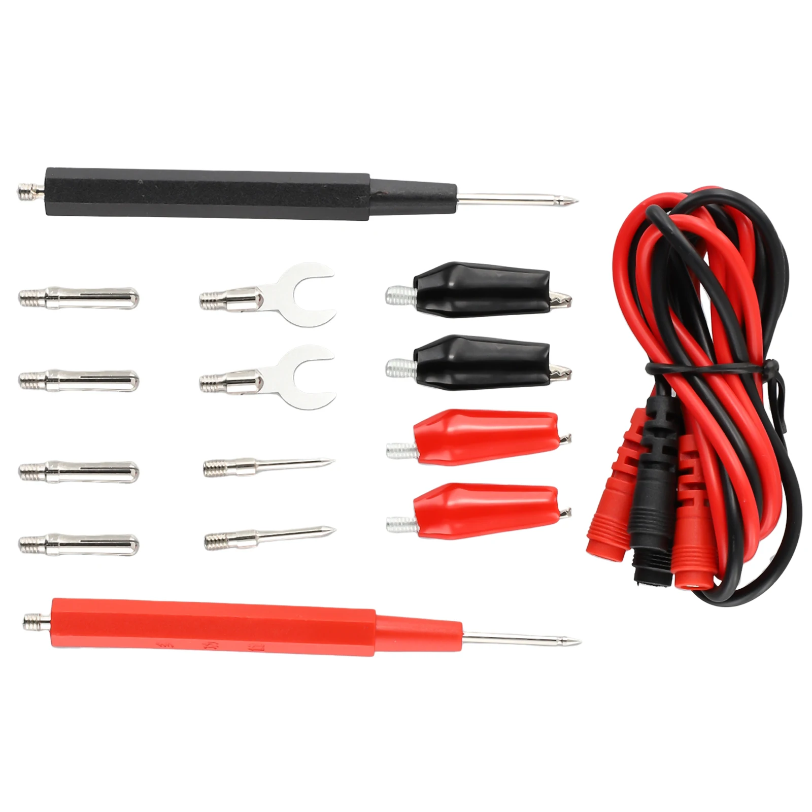 Multimeter Probe Test Leads Kit 1000V 16-in-1 16pcs Digital Multimeter Probe Flexible Multi-functional Multimeter