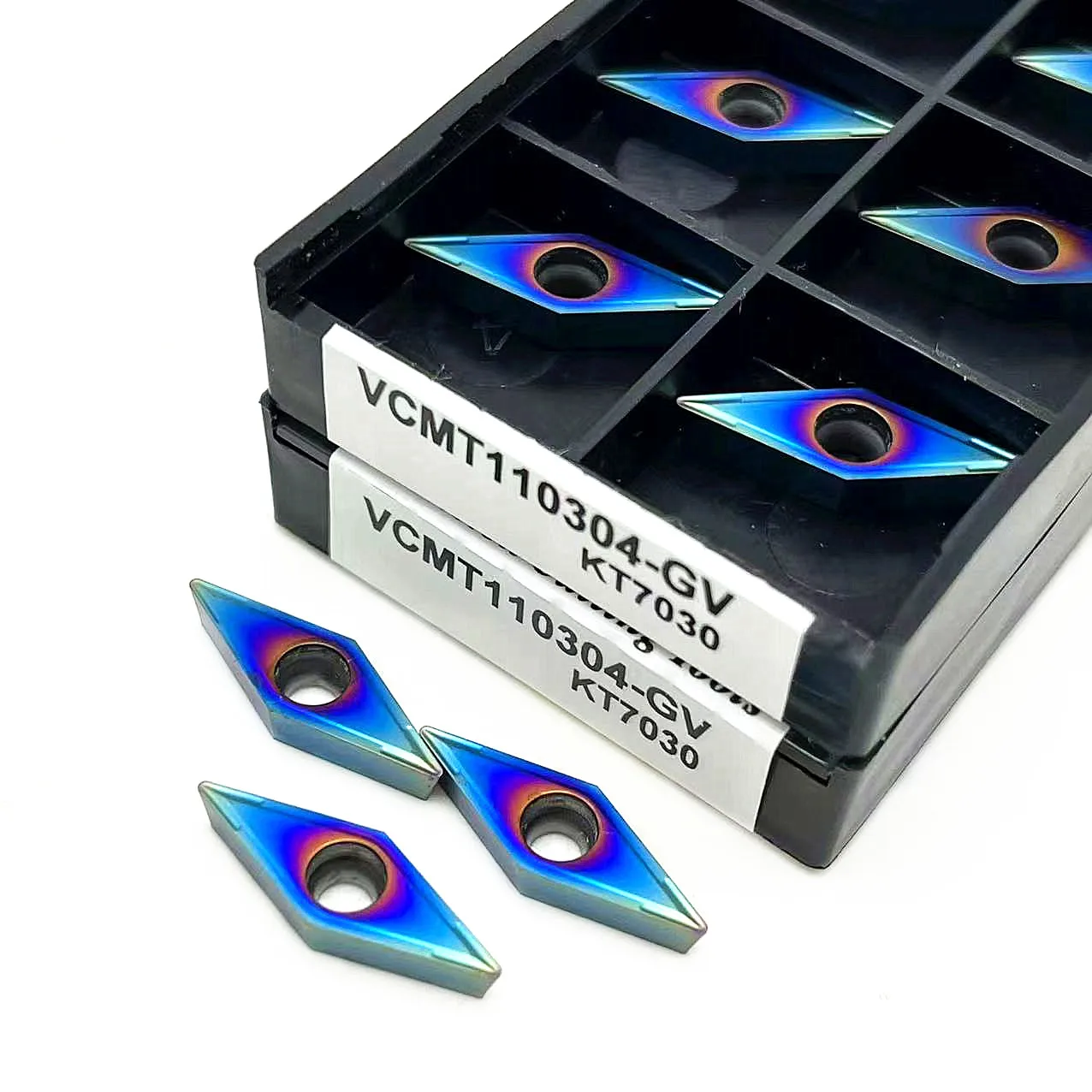 VCMT110304 GV KT7030 высококачественный карбидный фреза токарный инструмент металлический токарный инструмент CNC токарная вставка VCMT11 режущий инструмент