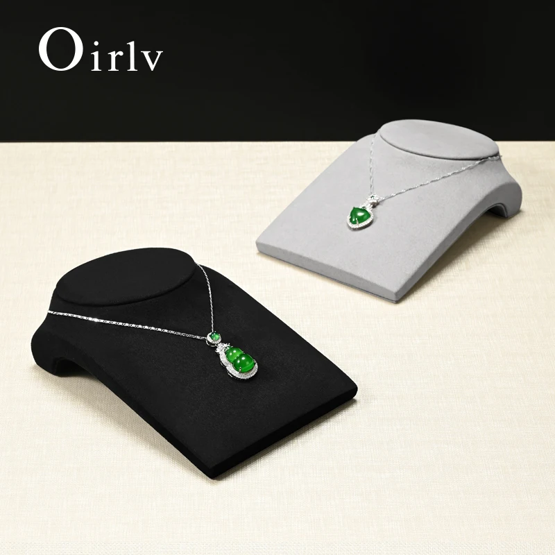 oirlv original design flannel square-bottom jewelry display stand necklace exclusively for commercial use by jewelry merchants
